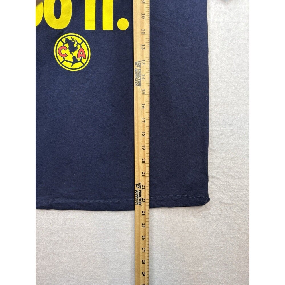 Nike Youth Large Club America Just Do It T-Shirt Navy Blue Soccer Graphic Tee L - Picture 7 of 8